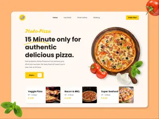 Pizza Restaurant HTML Website Template