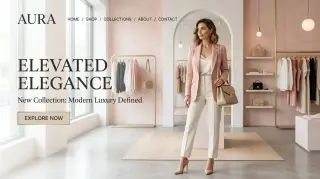 Auraline Couture – Luxury Fashion Boutique Website Template