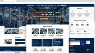 Industrial Manufacturing Business HTML Template