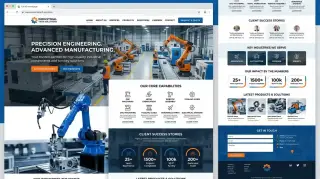 Industrial Manufacturing Business HTML Template