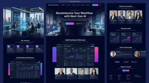 StartupX – Modern Startup Company Website Template Business And Corporate website theme preview by ThemeBazar