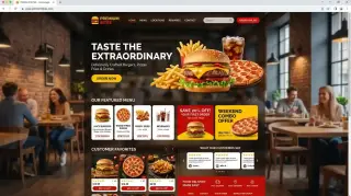 BurgerBite – Fast Food Restaurant Website Template