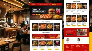BurgerBite – Fast Food Restaurant Website Template