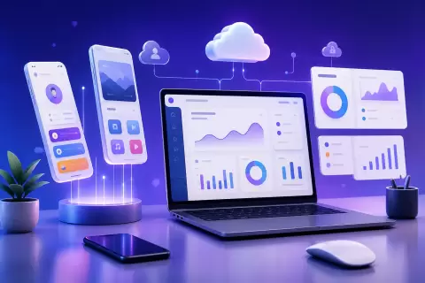 App and SaaS Templates website theme category image by ThemeBazar