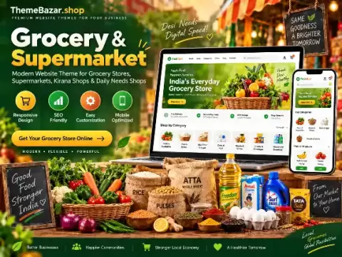 Supermart Pupri – Best Grocery & Supermarket Store in Pupri, Bihar website theme preview by ThemeBazar