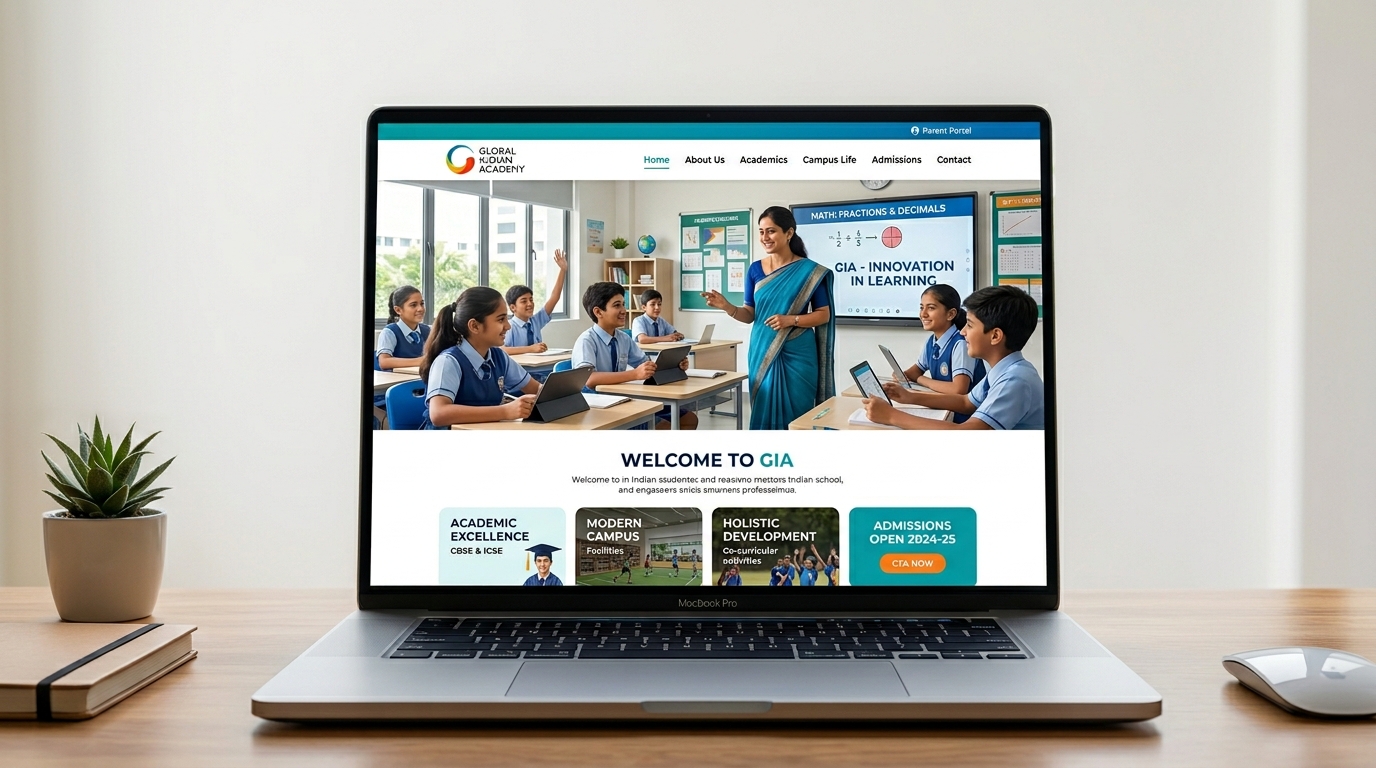 Modern School Website Template for Indian Schools | BrightFuture Design