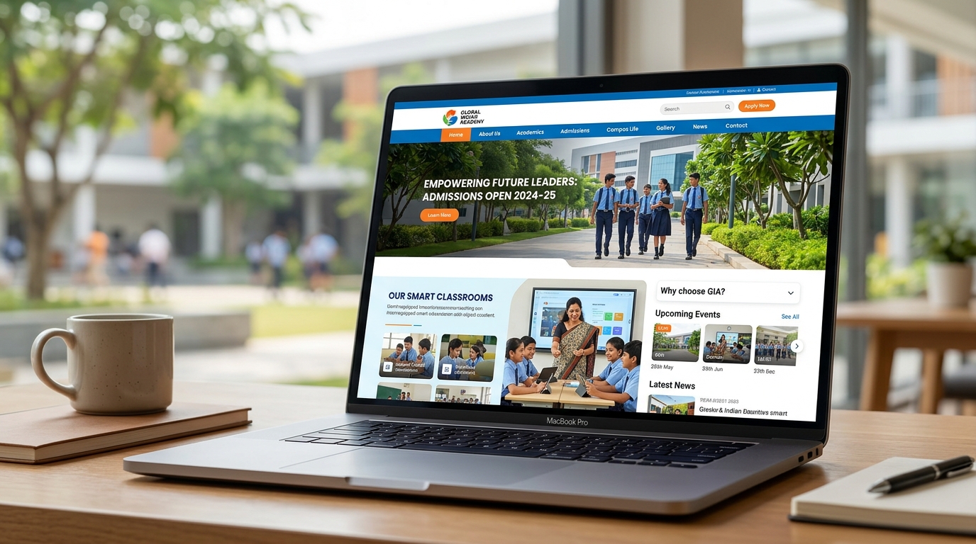 Modern School Website Template for Indian Schools | BrightFuture Design