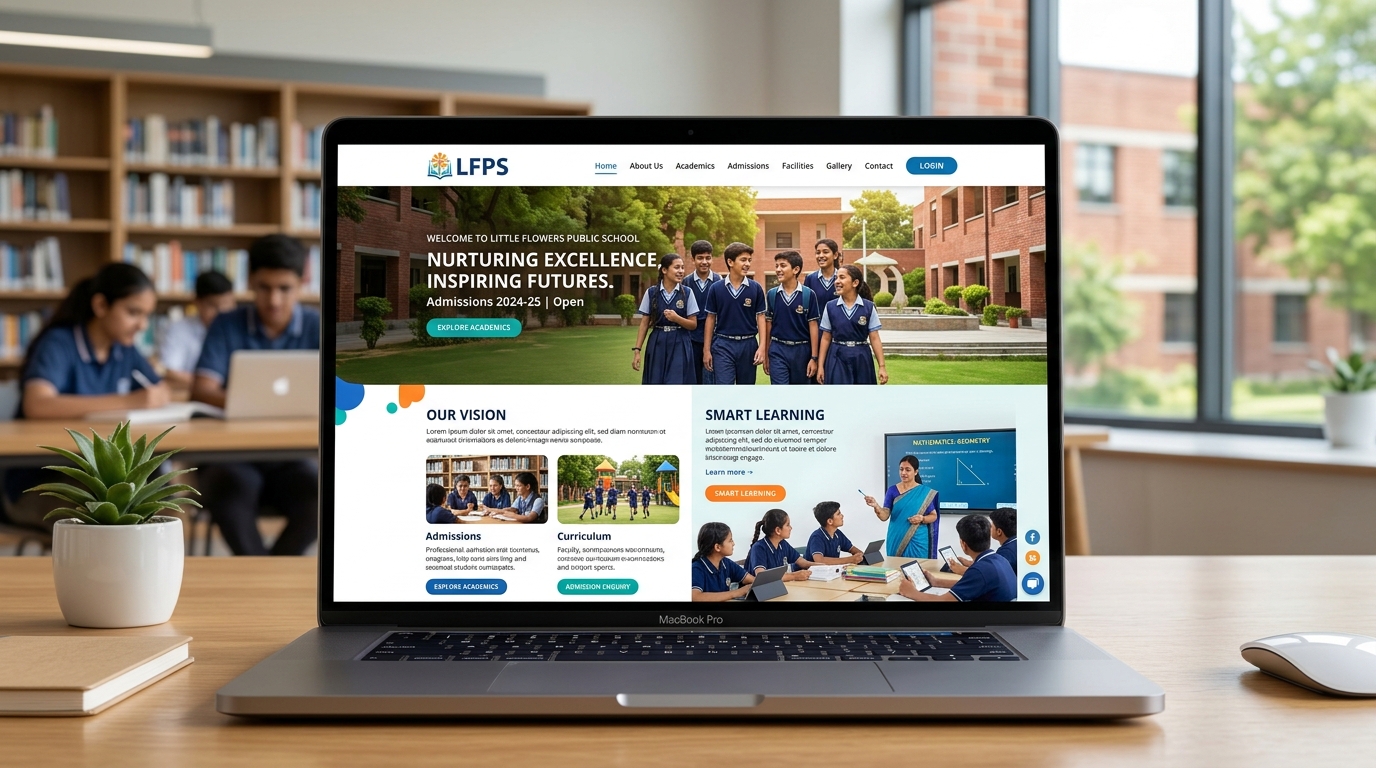 Modern School Website Template for Indian Schools | BrightFuture Design