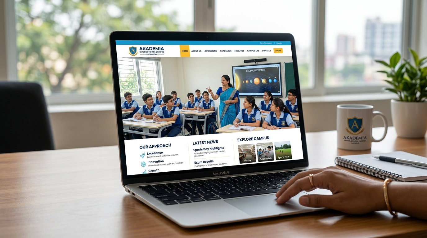Modern School Website Template for Indian Schools | BrightFuture Design