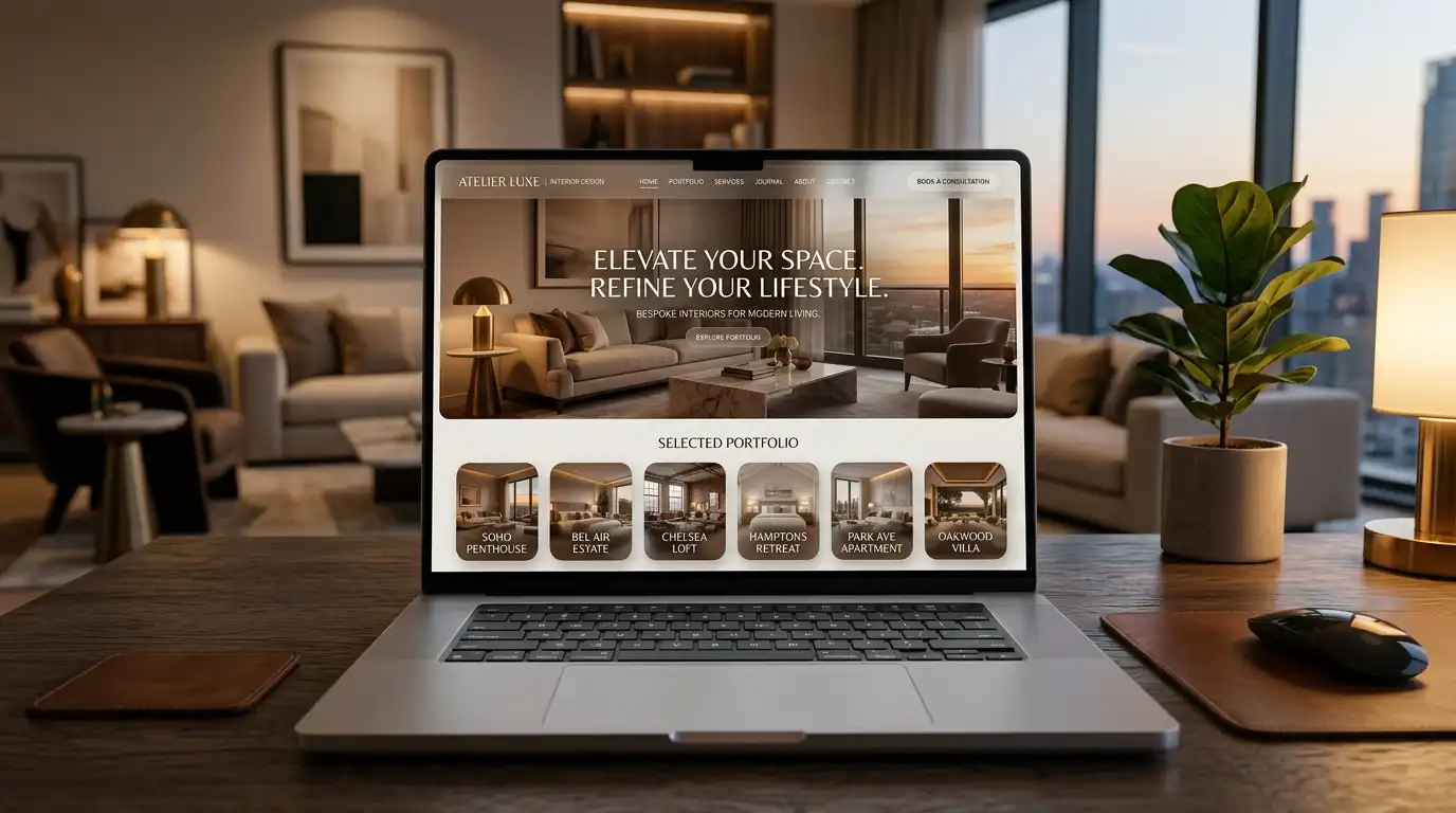 LuxSpace Interiors – Premium Interior Design Website Template