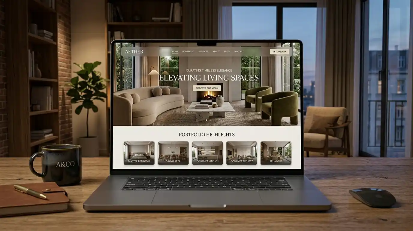 LuxSpace Interiors – Premium Interior Design Website Template