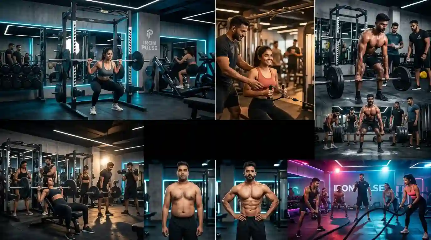 Iron Pulse Premium Gym &amp;amp;amp; Fitness Transformation Website