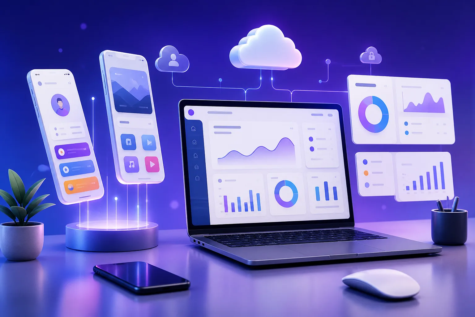 App and SaaS Templates website theme category image by ThemeBazar