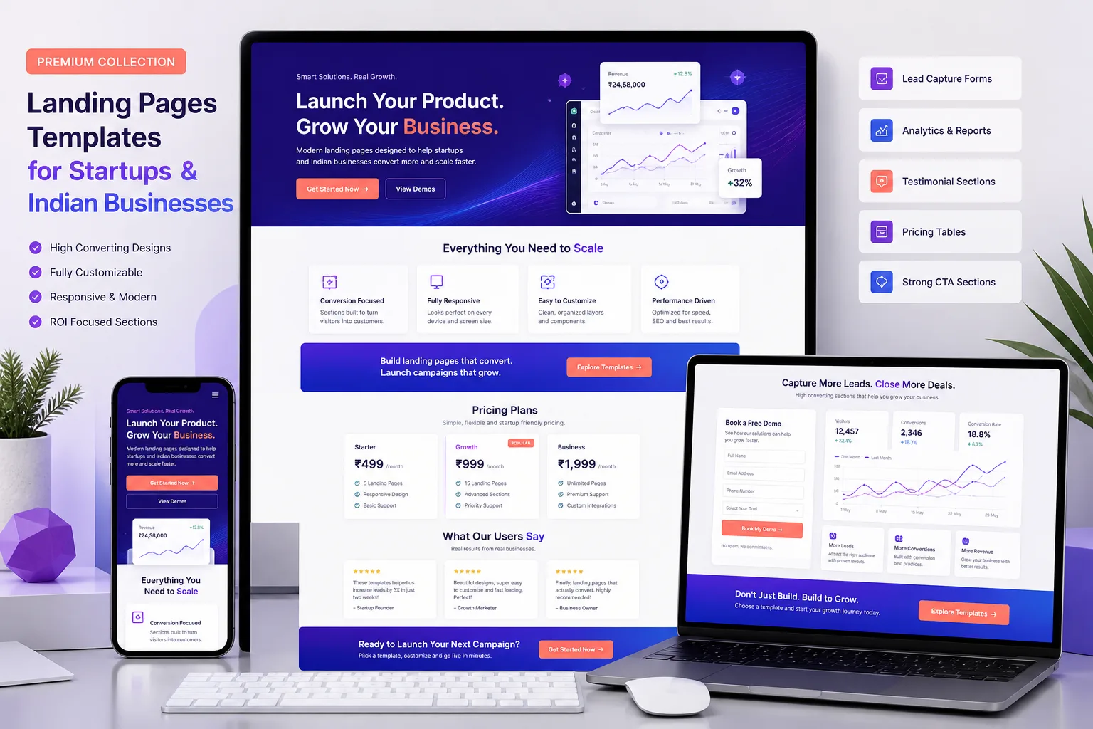 Landing Pages website theme category image by ThemeBazar