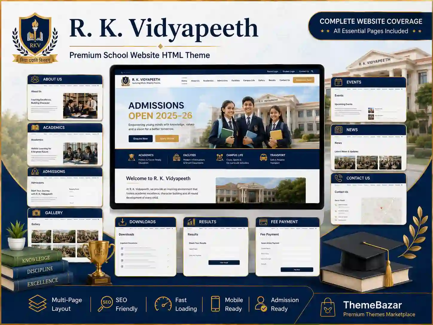 EduVista Pro – Modern School & Education HTML Theme