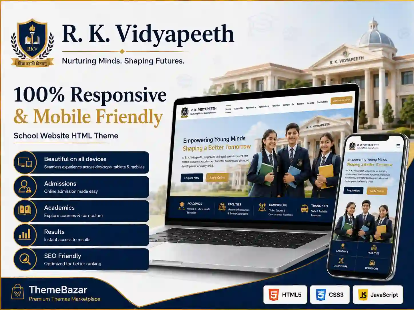 EduVista Pro – Modern School & Education HTML Theme