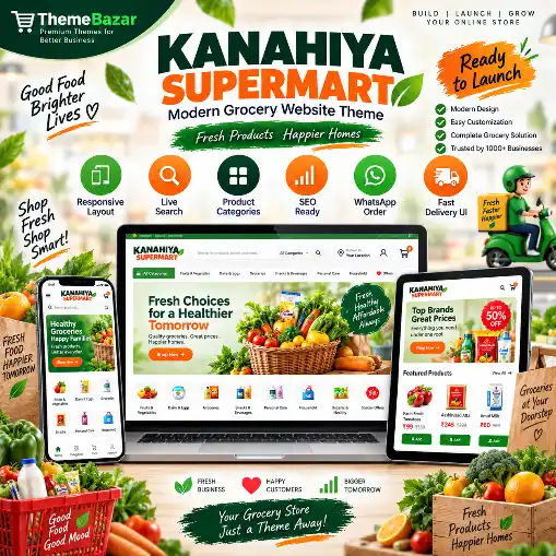 DV Supermart – Grocery & Supermarket Ecommerce HTML Theme