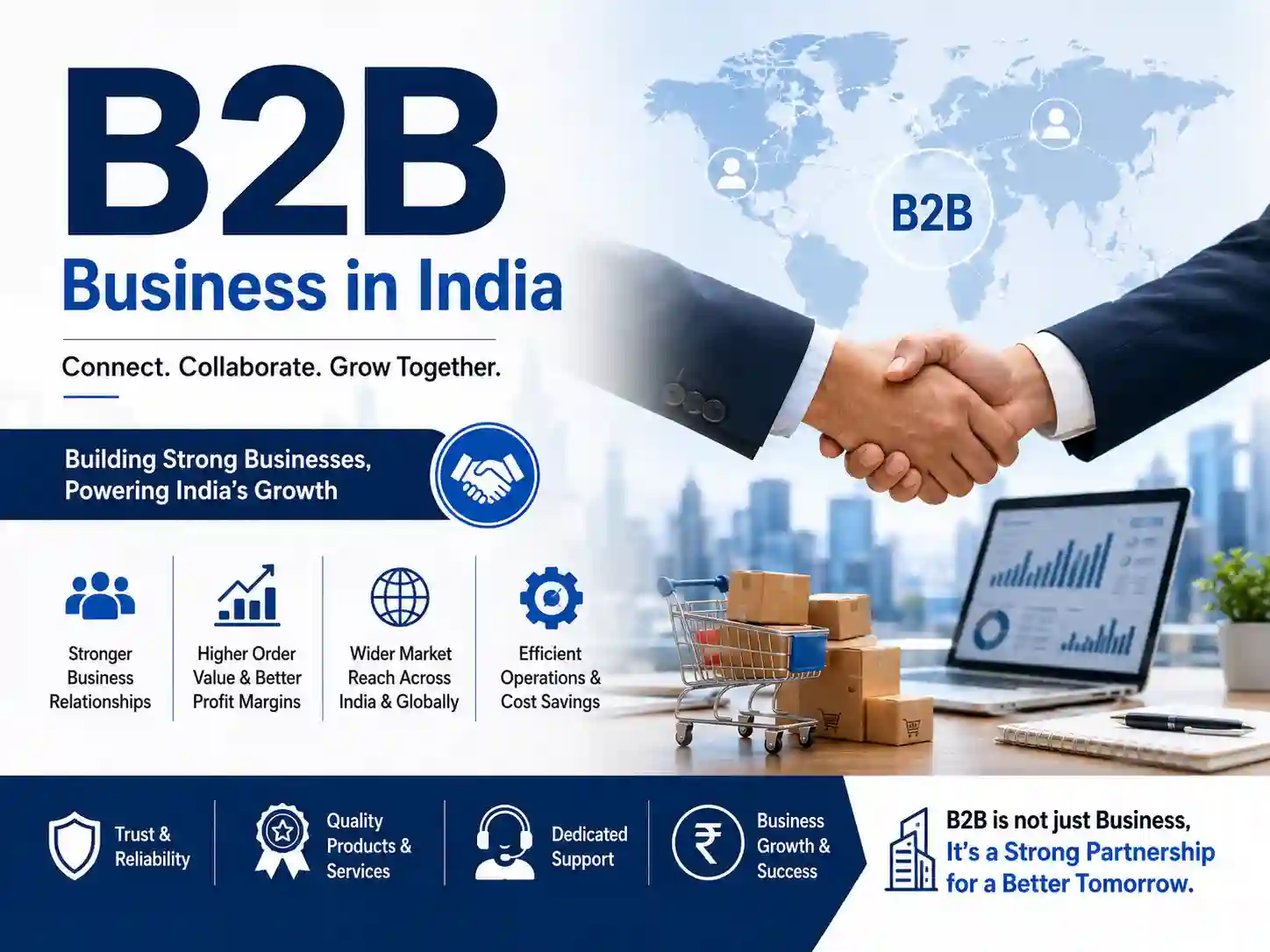 SEO Title: Complete Guide to B2B Business in India: Benefits, Process and Growth Opportun… blog article thumbnail by ThemeBa…