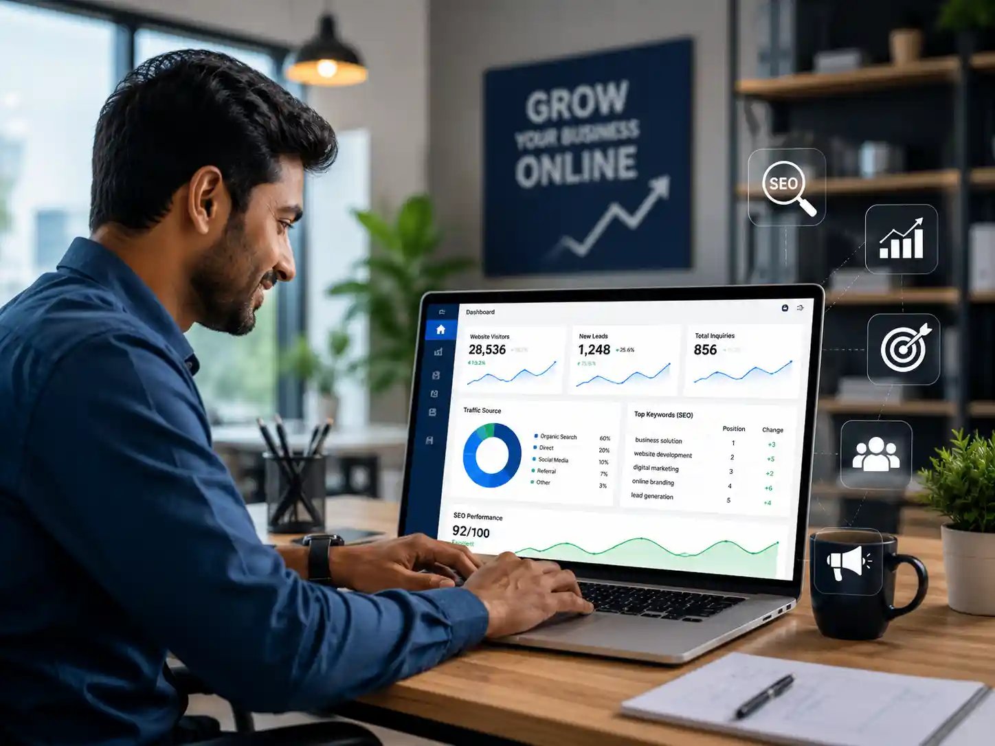 How a Professional Business Website Helps Small Businesses Grow Faster in India blog article thumbnail by ThemeBazar