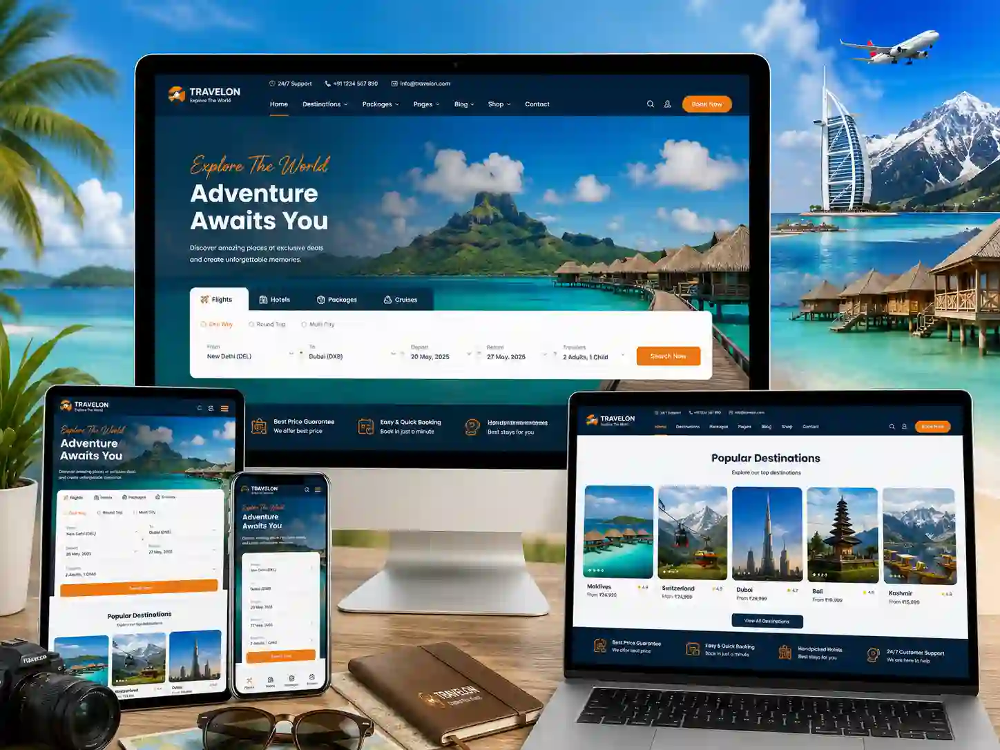 Travel Agency Website Templates in India Why Travel Agency Website Templates Are Important blog article thumbnail by ThemeBa…