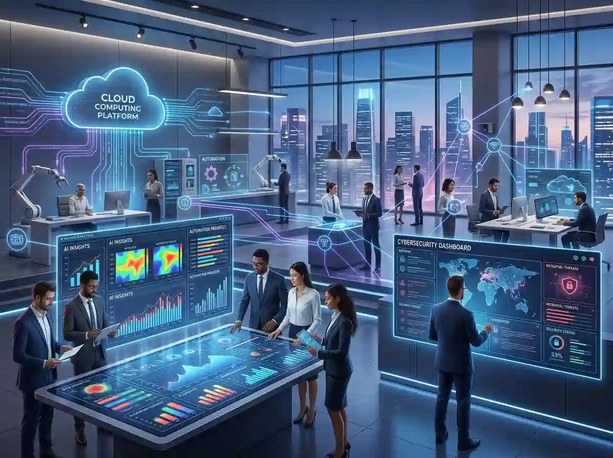 Technology Trends Shaping the Future of Business blog article thumbnail by ThemeBazar