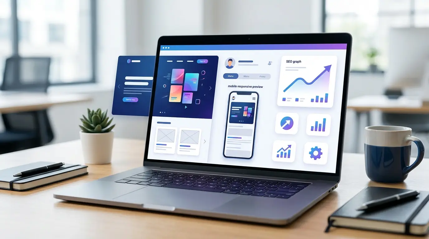 Best Website Design Trends for Modern Businesses blog article thumbnail by ThemeBazar