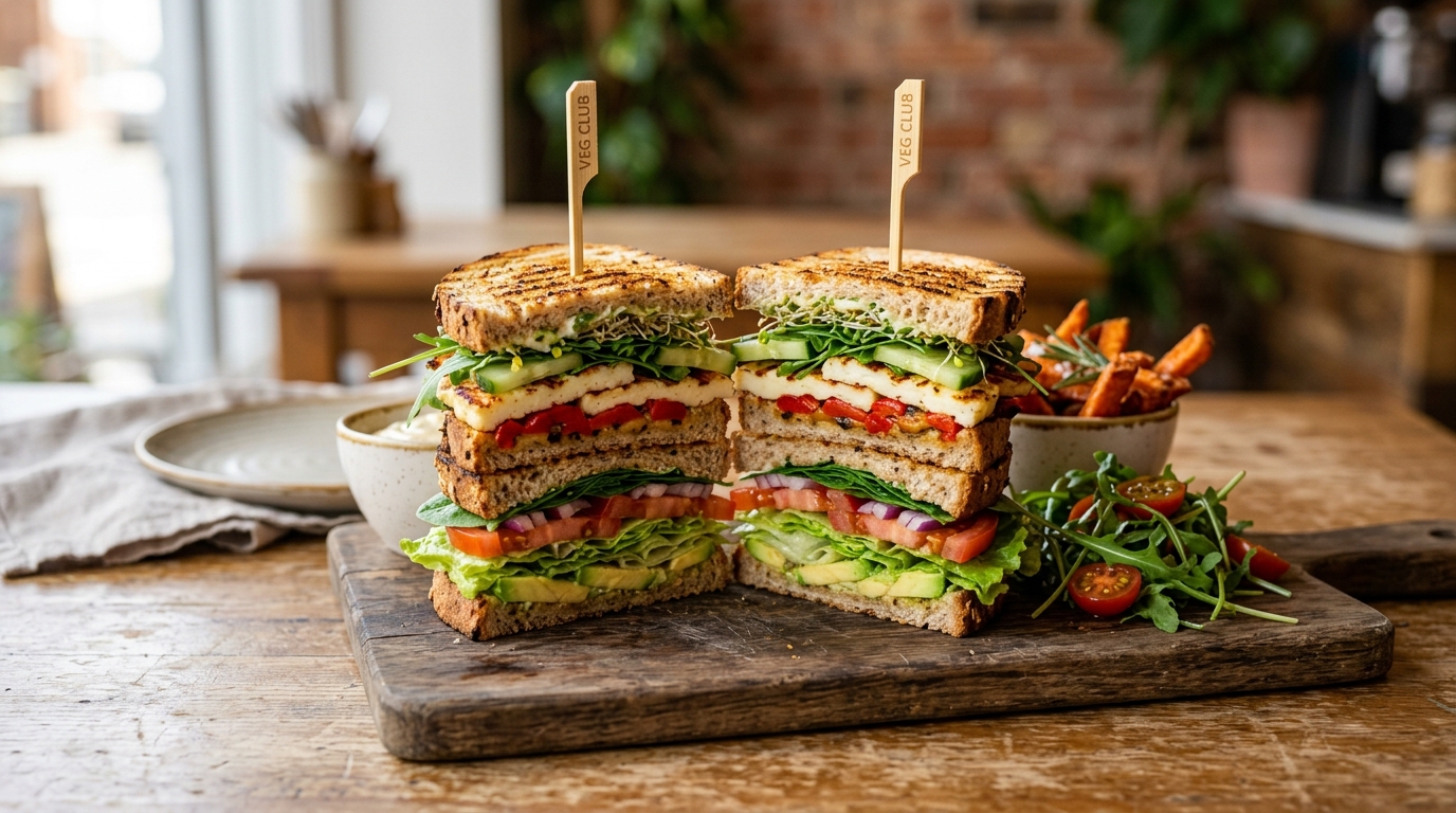 Triple Club Sandwich vegetarian version