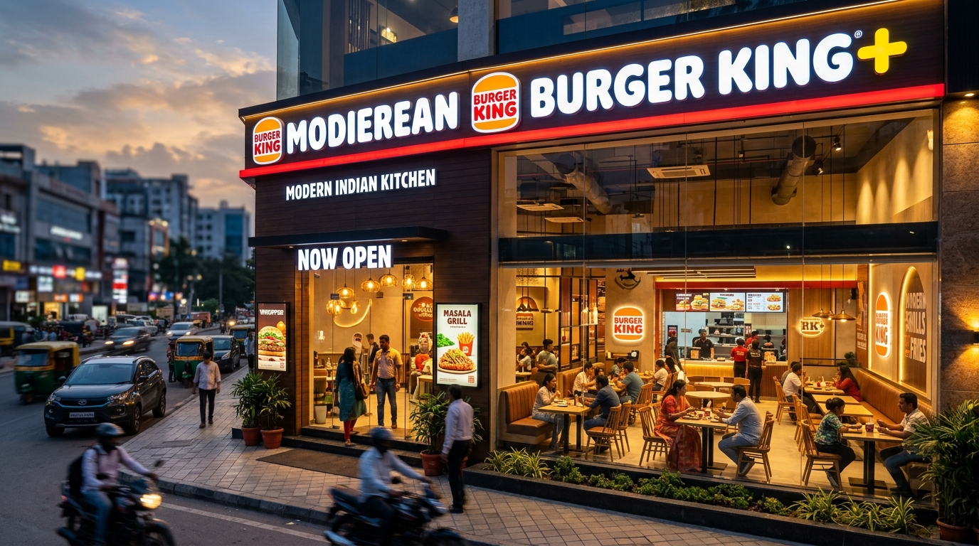 BurgerKing+ franchise restaurant storefront