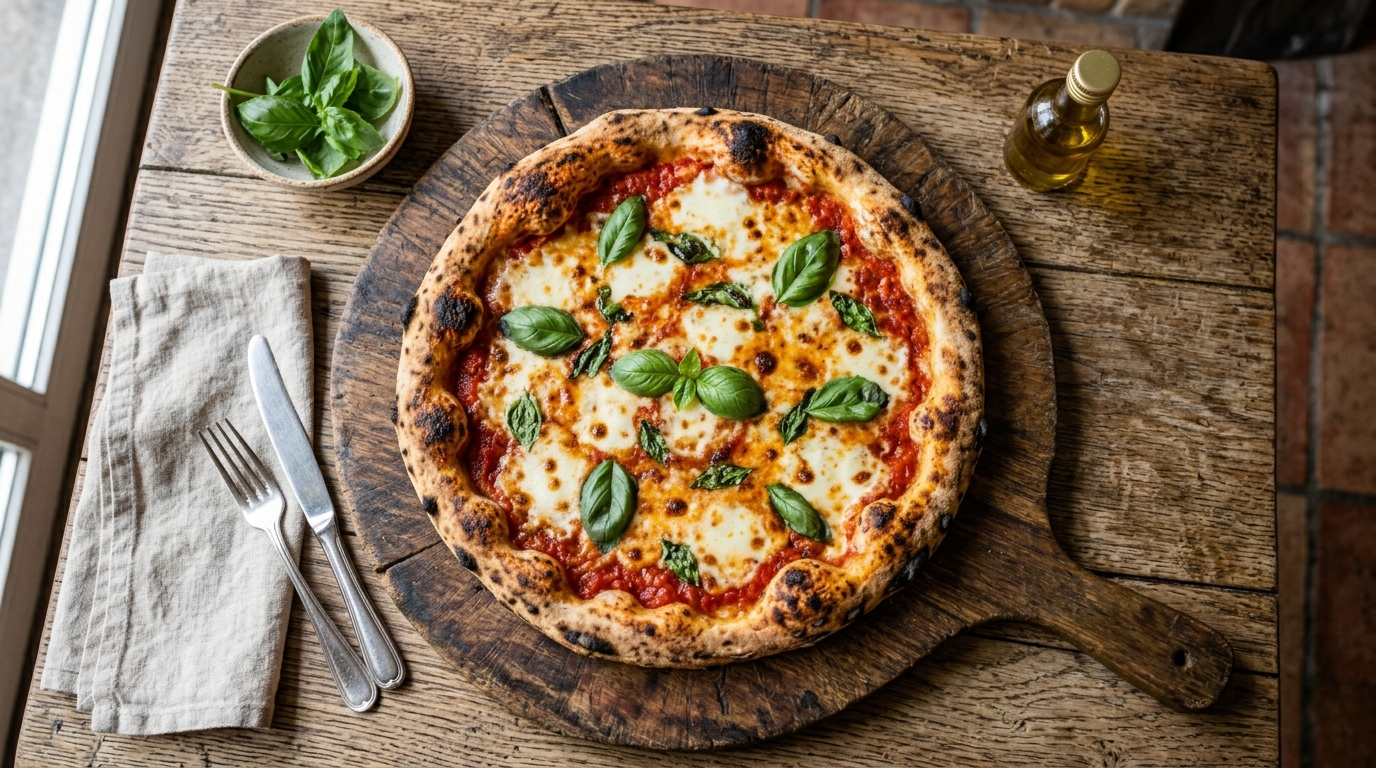 Loaded Margherita Pizza with extra cheese