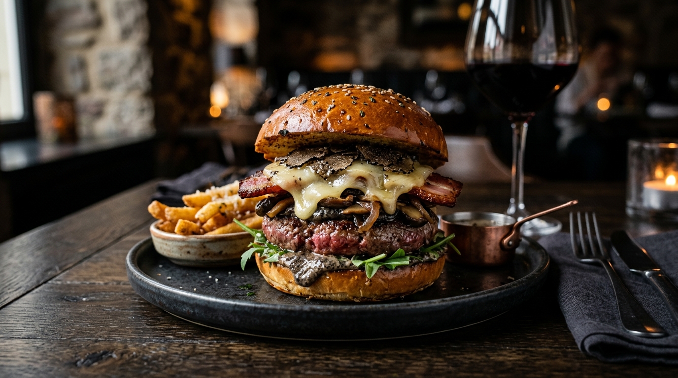 Black Truffle Signature Burger — Chef Special