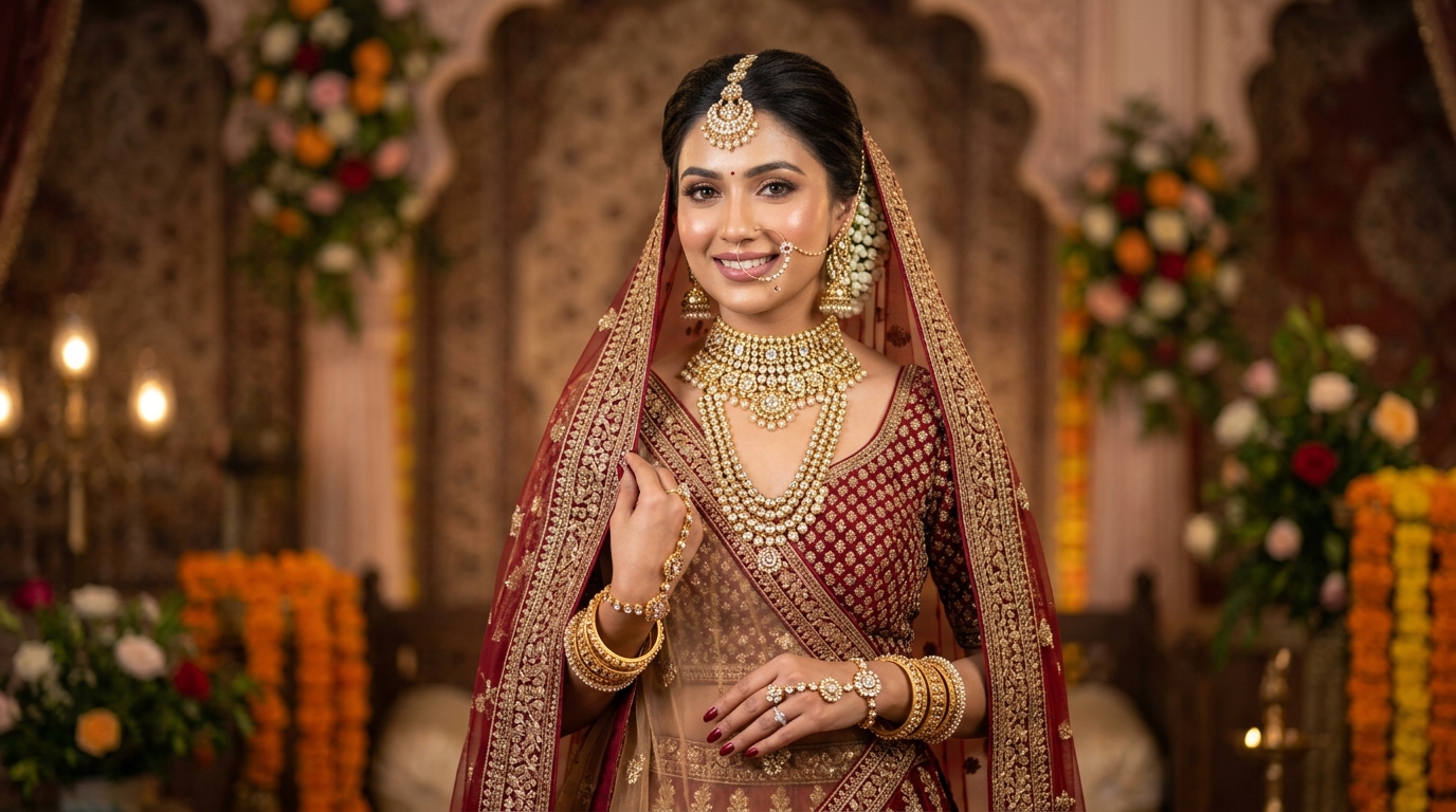 Salon bridal beauty session