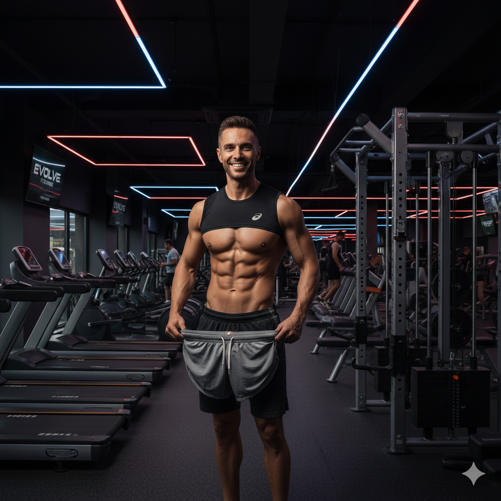 Member body transformation before and after gym progress