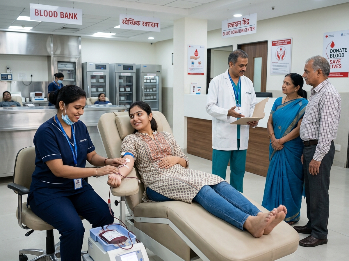 Support and blood donation care