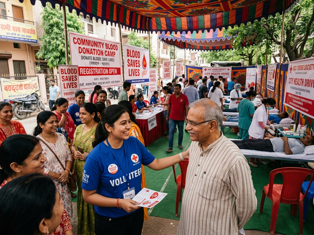 Community blood donation awareness