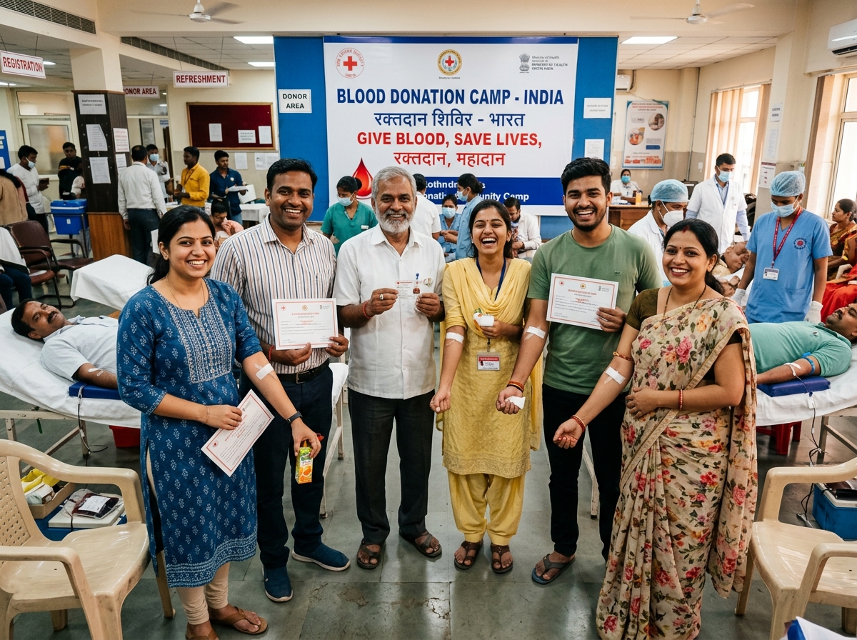 Blood donation campaign event