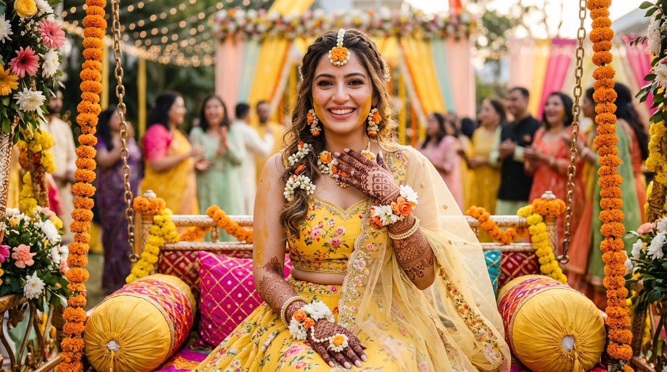 Haldi and Mehndi Styling